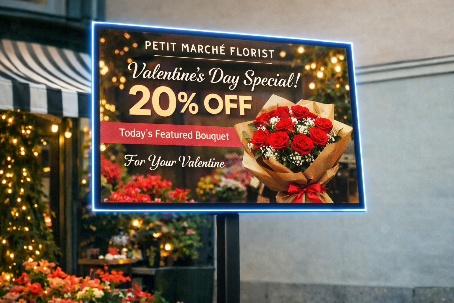 Florist billboard ad